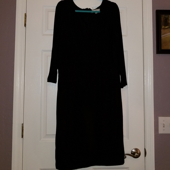 LOFT Dresses & Skirts - Loft faux wrap black dress